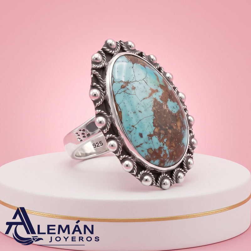 Anillo de Plata .925 "Turquesa Rock" 7940126