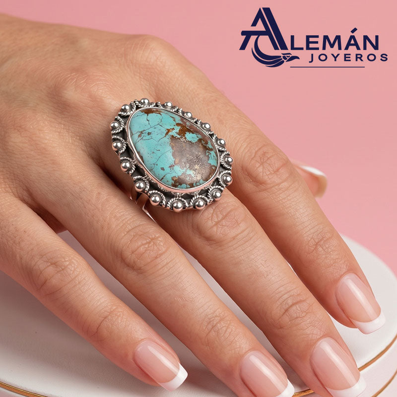 Anillo de Plata .925 "Turquesa Rock" 7940126
