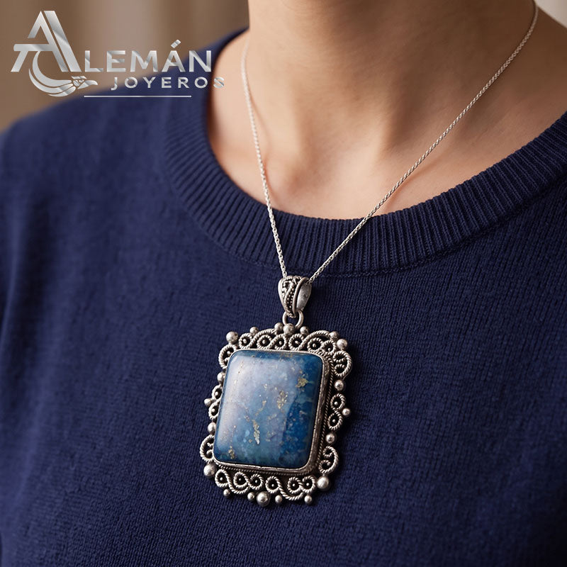 Dije de Plata .925 "Arte Azul" 7940257