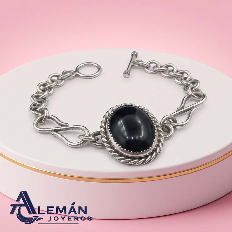 Pulsera de Plata .925 "Infinite Onix" 7940365-2