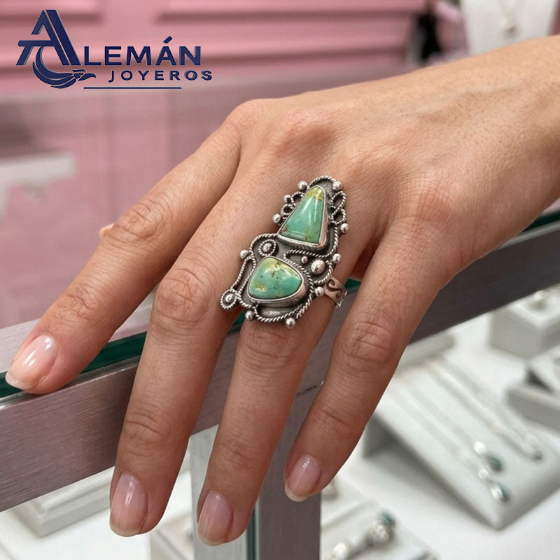 Anillo de Plata .925 "Turquesa Bit" 7940475