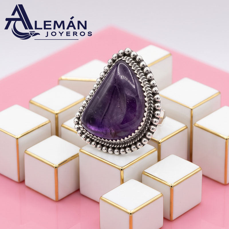 Anillo de Plata .925 "Amatista D" 7940515-2