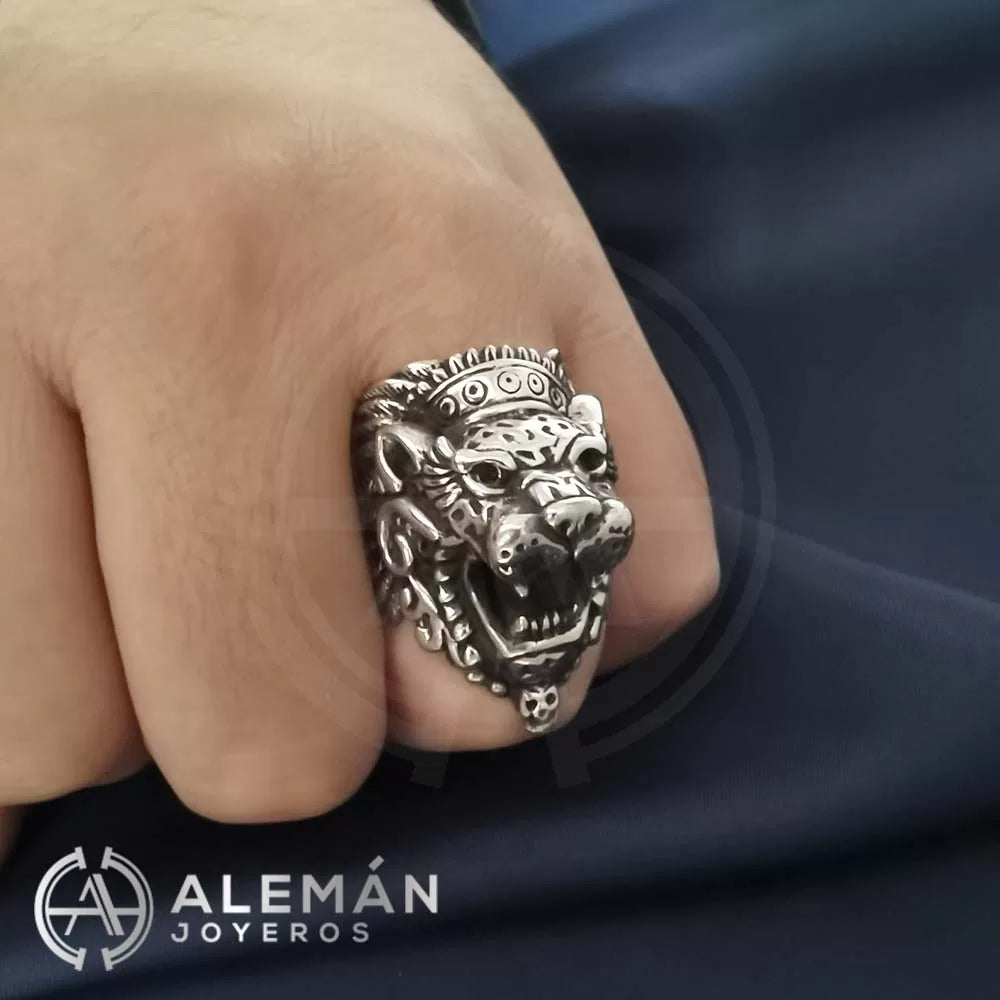 Anillo De León Rasta En Plata 925 Con Circonita - Anillo De Hombre Con Diseño De León, Elegante Y Llamativo