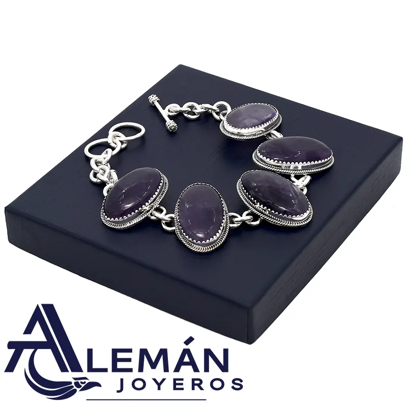 Pulsera de Plata .925 "Amatistas" 3310016