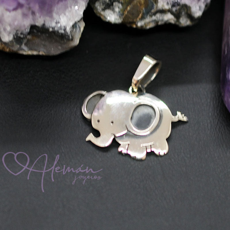 MWL 331-0019 Dije de Plata ElefantÍn