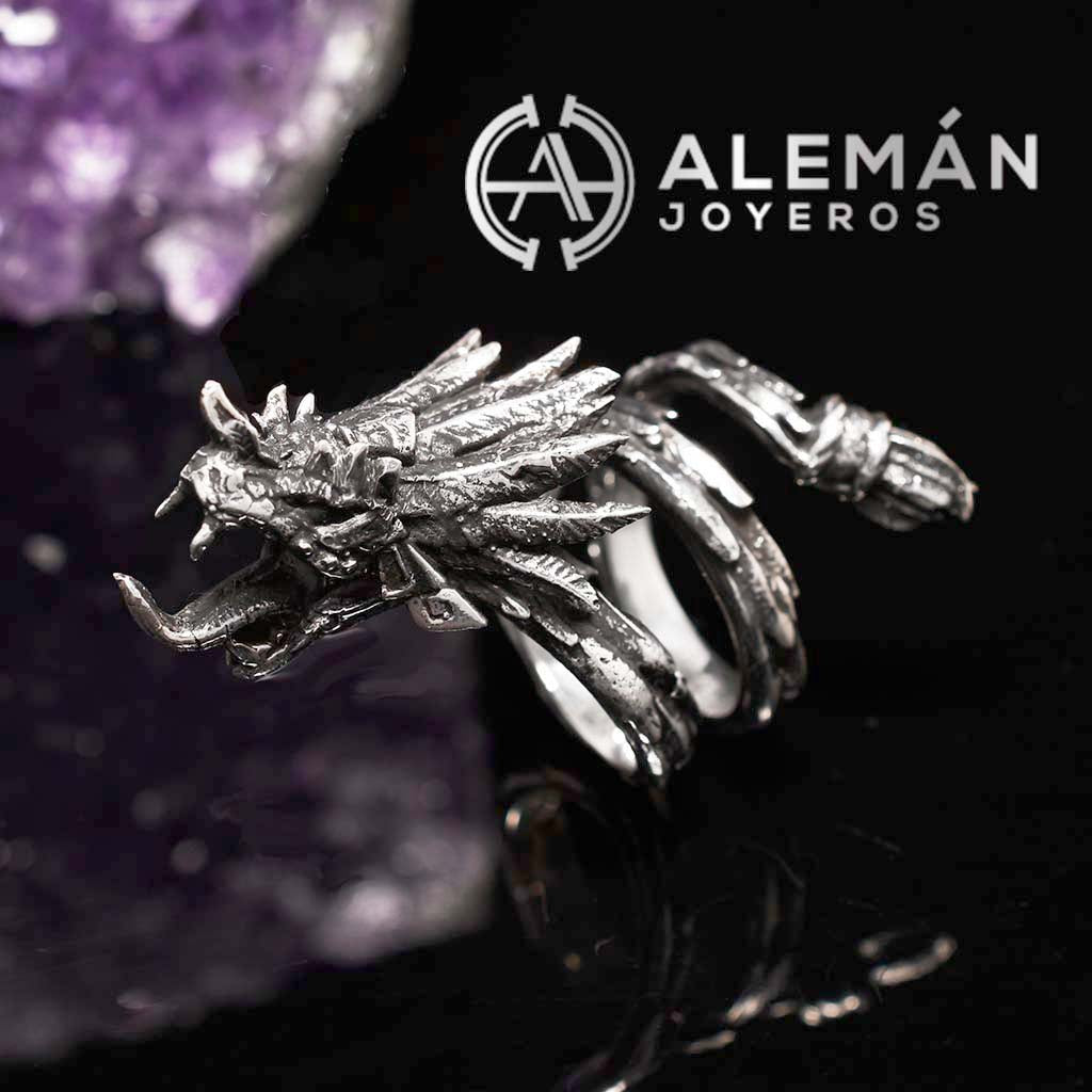 MWL 331-0023 Anillo de Plata .925 "Dios Quetzalcoatl"