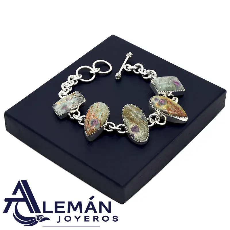 Pulsera de Plata .925 "Fucsita" 3310041-2