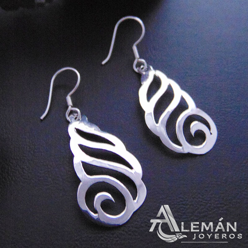 MWL 331-0105 Aretes de Plata Lisa Calados