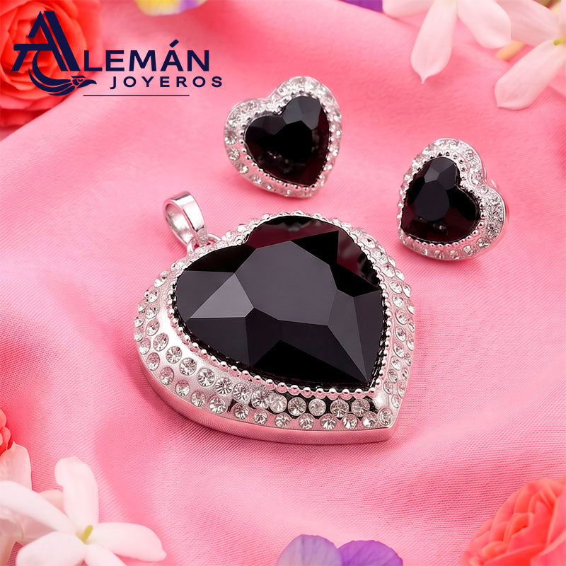 Juego de Plata .925 "Black Love" 3310110