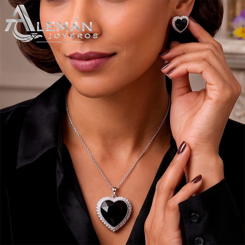 Juego de Plata .925 "Black Love" 3310110