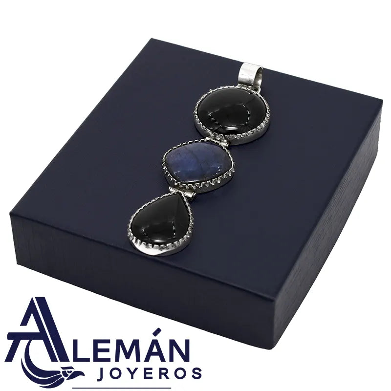 Dije de Plata .925 "Negro Azul" 3310135