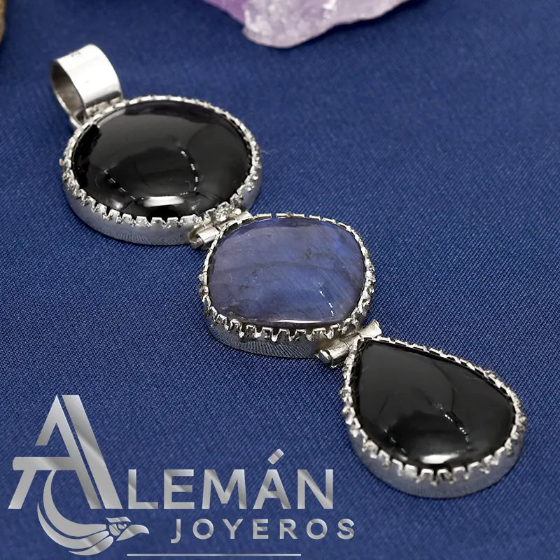 Dije de Plata .925 "Negro Azul" 3310135
