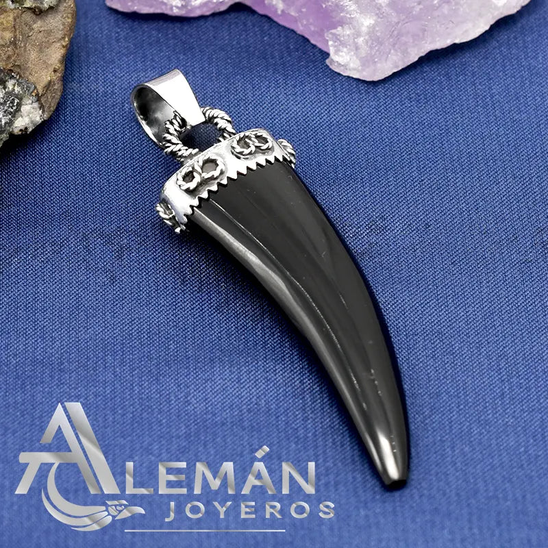 Dije de Plata .925 "Colmillo Negro" 3310288