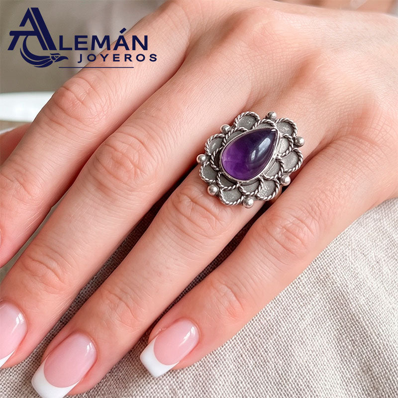 Anillo de Plata .925 "Amatista Love" 3310383