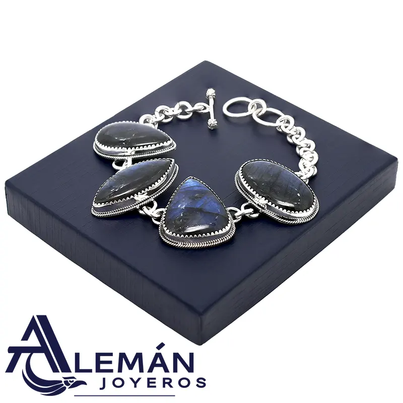 Pulsera de Plata .925 "Labradoritas" 3310404-3