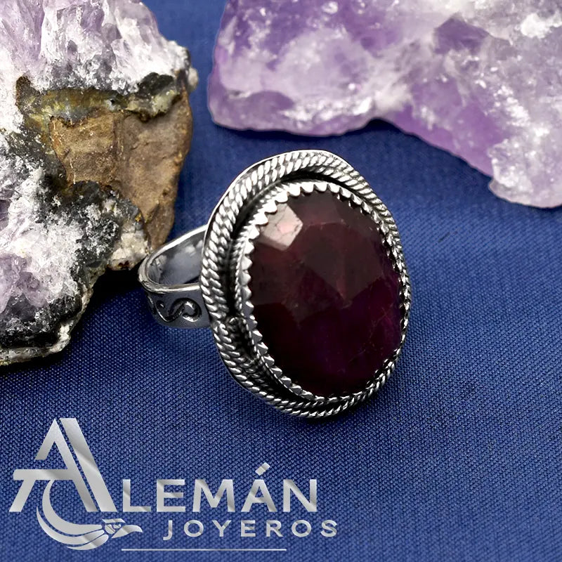Anillo de Plata .925 "Rubí Cherry" 3310407