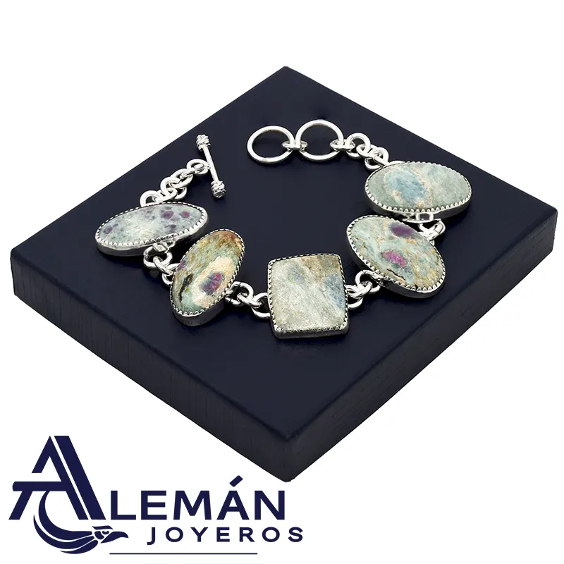 Pulsera de Plata .925 "Fucsita" 3310414-1