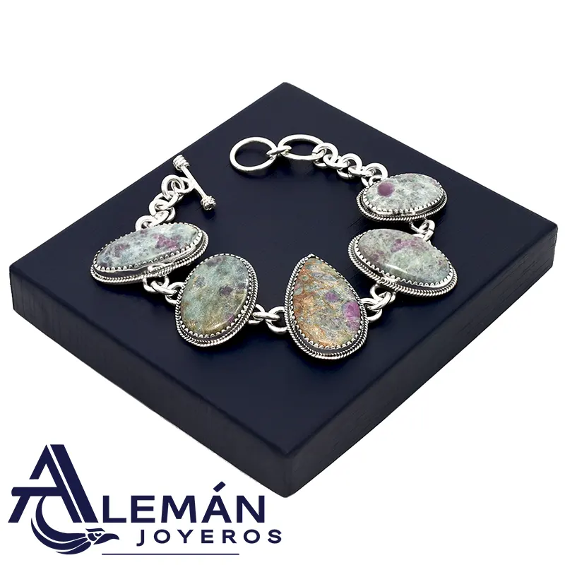 Pulsera de Plata .925 "Fucsita" 3310414-2