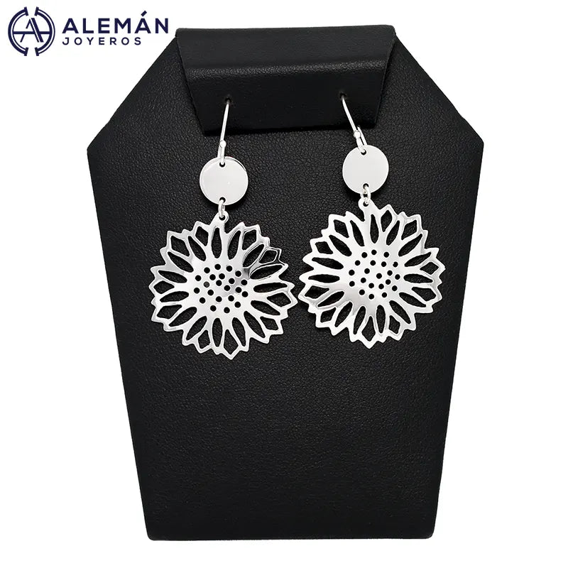 Aretes de Plata .925 "Girasoles" 3310443