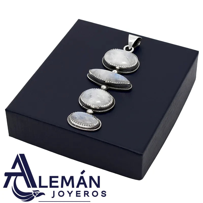 Dije de Plata .925 "Cuatro Lunas"3310501-A