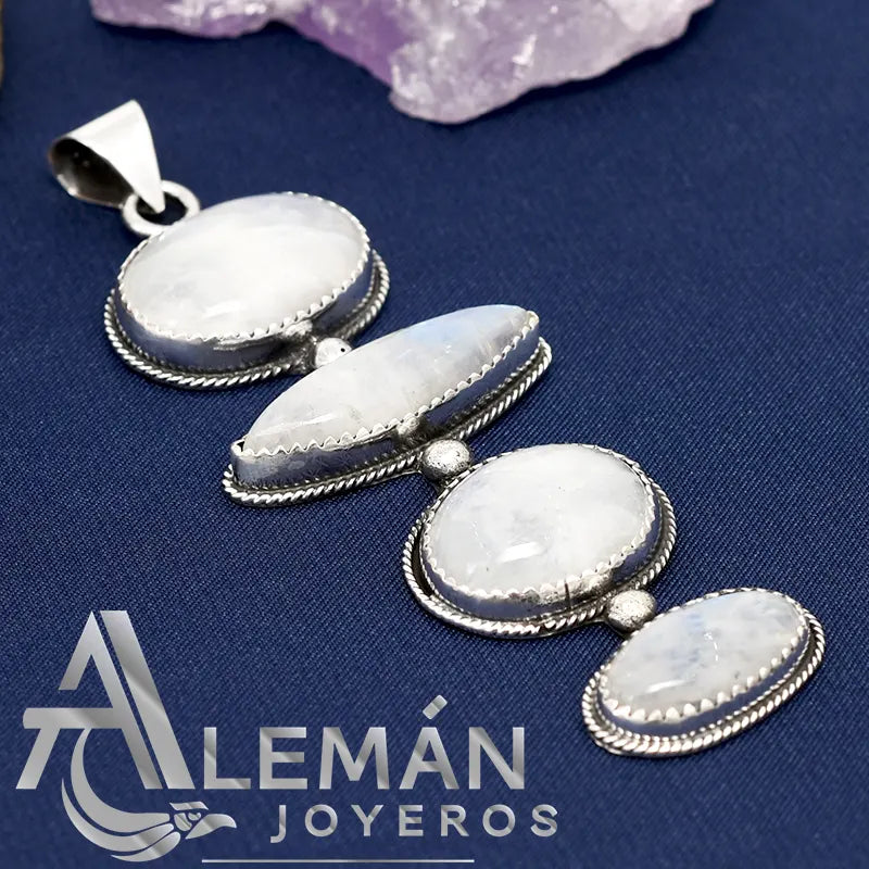Dije de Plata .925 "Cuatro Lunas"3310501-A