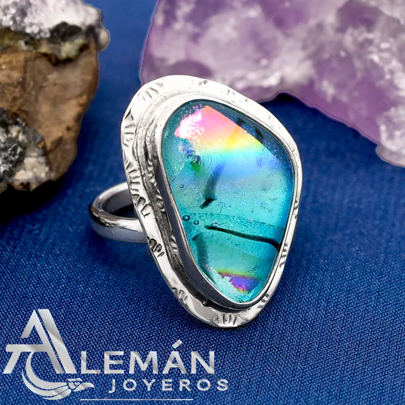 Anillo de Plata .925 "Dicroico" 3310501-D