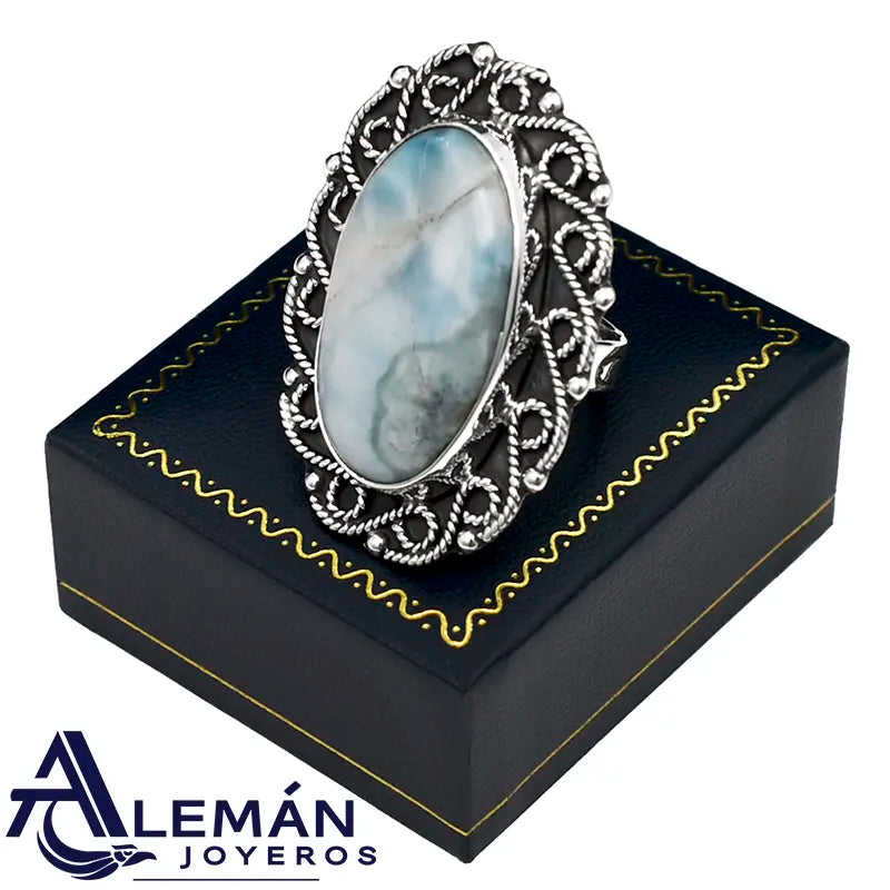 Anillo de Plata .925 "Larimar" 3310513-4