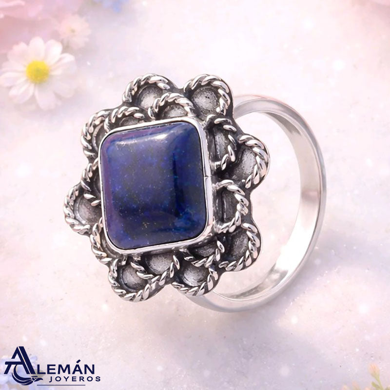 Anillo de plata .925 "Torzal Azul" 3310544