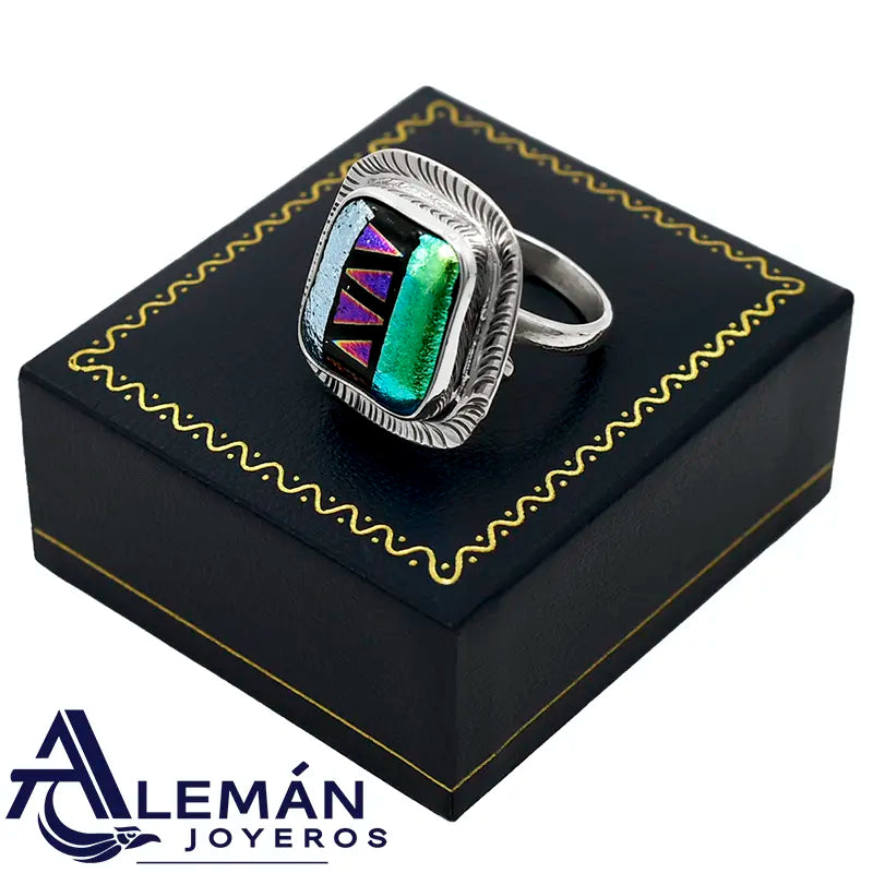 Anillo de Plata .925 "Dicroico" MWL 331-0548-3
