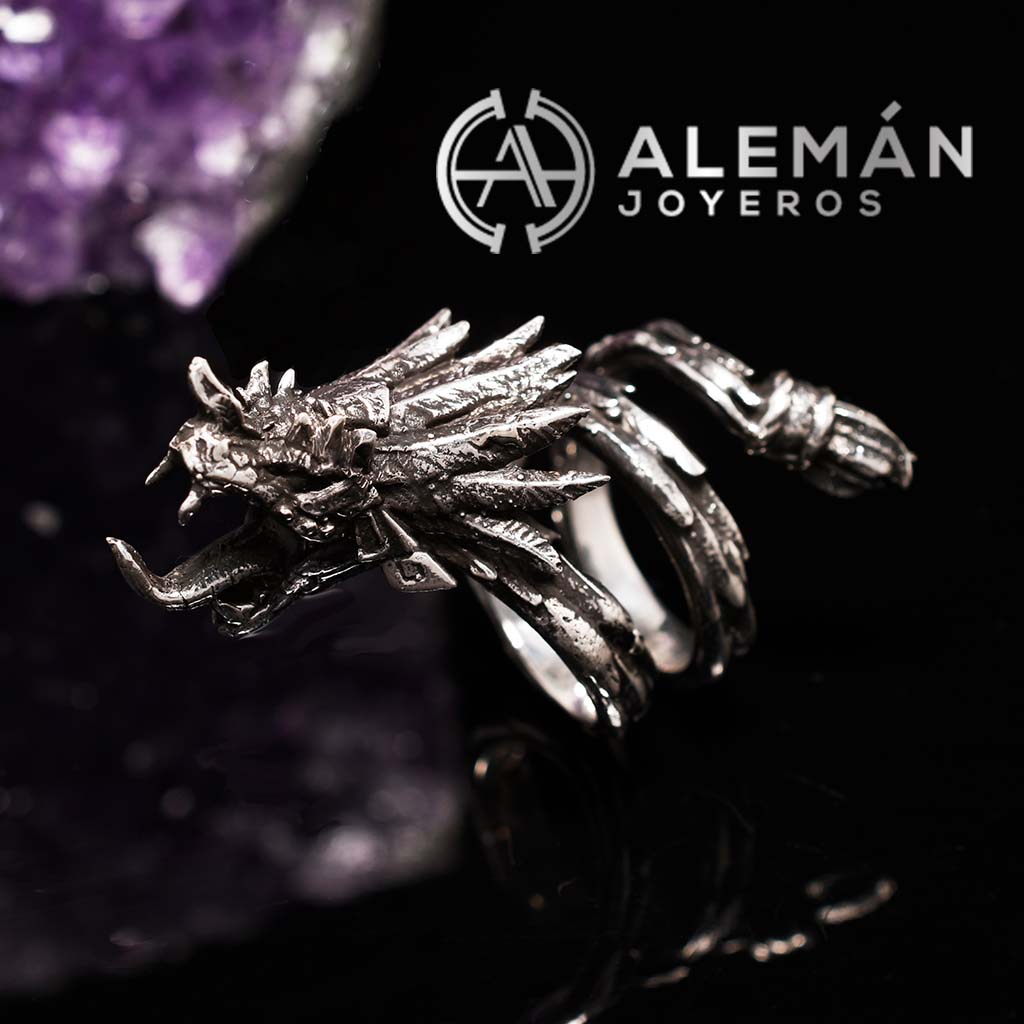 MWL 331-0023 Anillo de Plata .925 "Dios Quetzalcoatl"